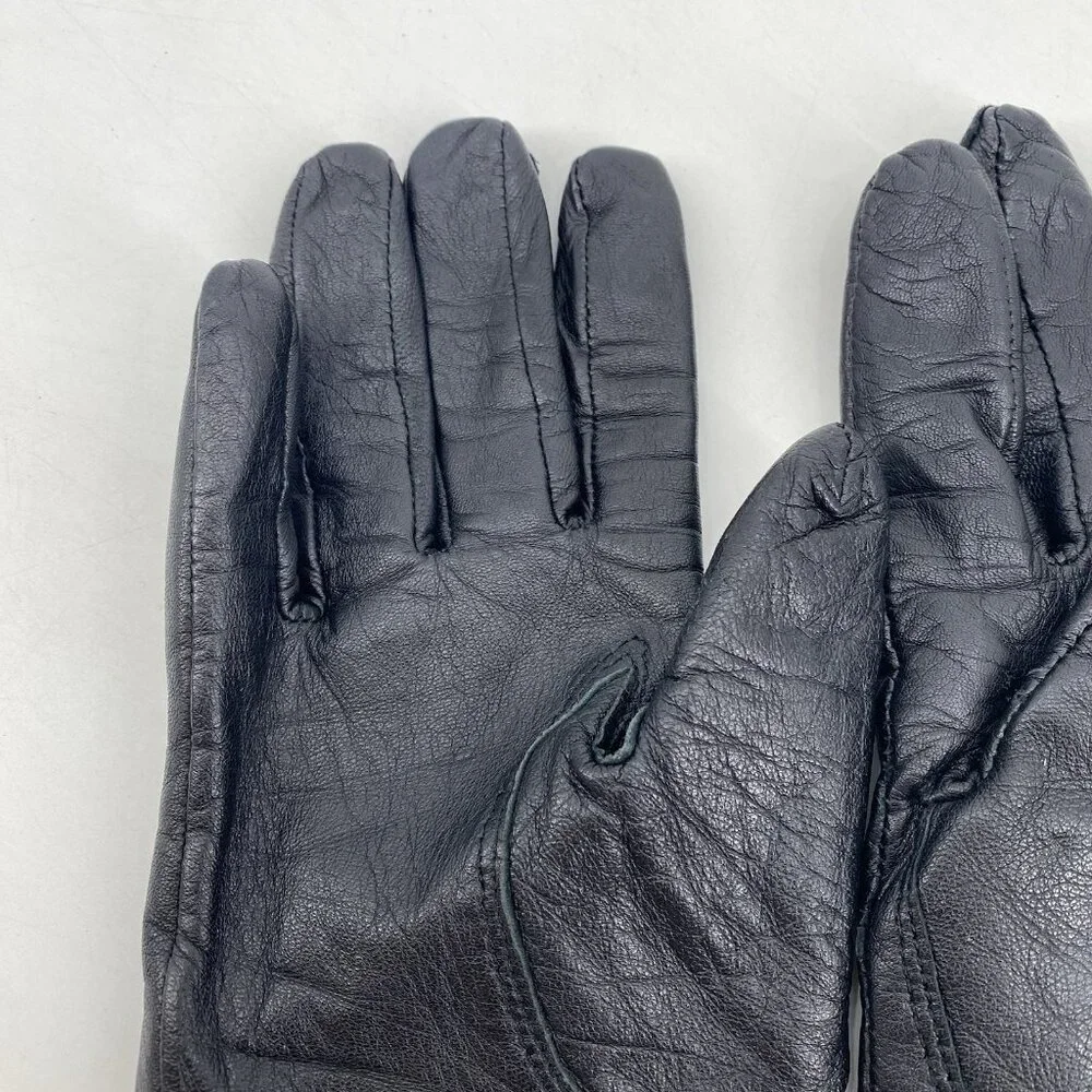 Genuine Leather Gloves Women’s Size 8.5 Black